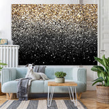 Load image into Gallery viewer, Lofaris Silver And Golden Snowy Bokeh Winter Backdrop