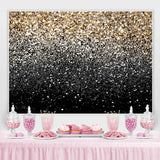 Load image into Gallery viewer, Lofaris Silver And Golden Snowy Bokeh Winter Backdrop