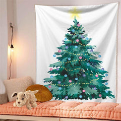 Lofaris Simple Abstract Christmas Tree Holiday Wall Tapestry