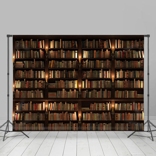 Lofaris Simple Bookshelf Lights Back to school Backdrop