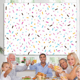 Load image into Gallery viewer, Lofaris Simple Colorful Dots Stars White Backdrop for Birthday