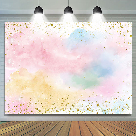 Lofaris Simple Colorful Sky Cloud Happy Birthday Backdrop