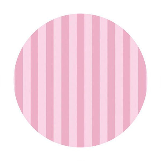 Lofaris Simple Custom Circle Pink Girls Baby Shower Backdrop