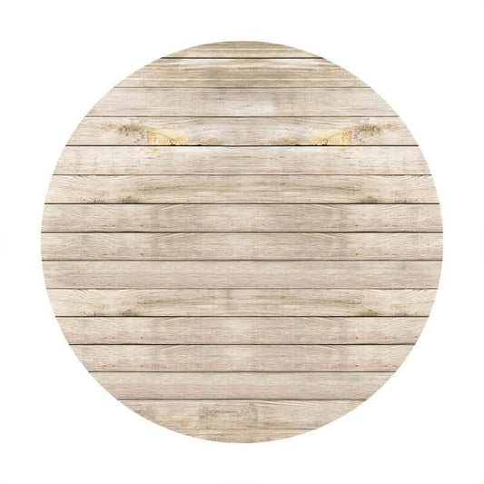 Lofaris Simple Custom Circle Wood Baby Shower Backdrop For Boy