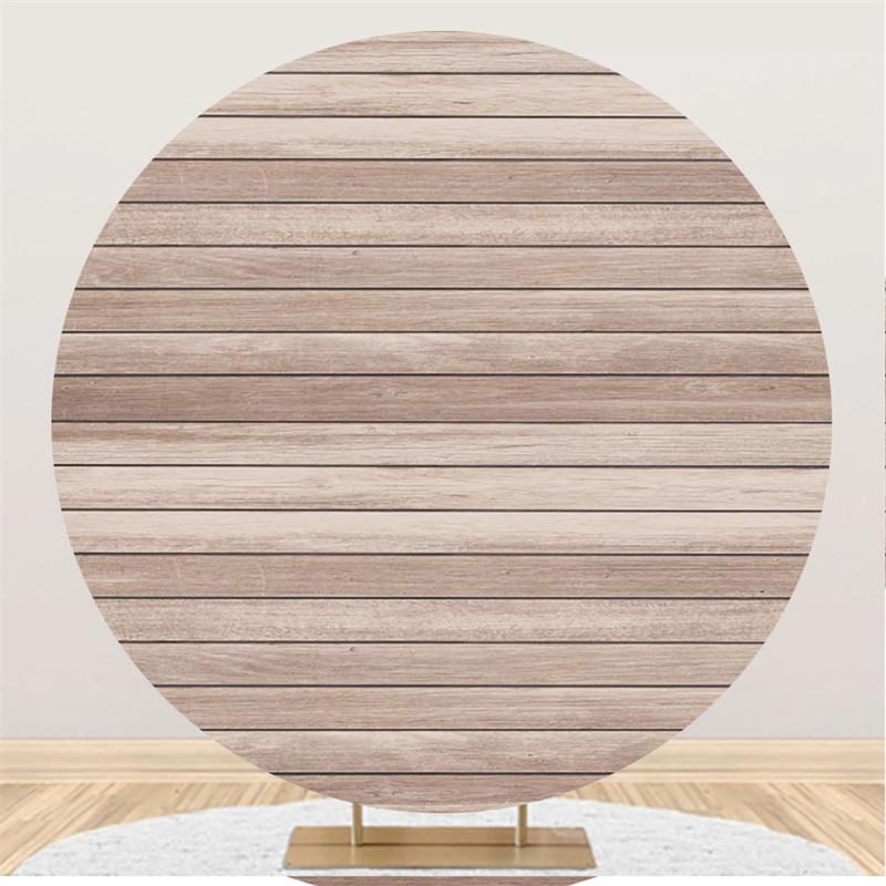 Lofaris Simple Custom Round Wooden Backdrop For Decoration