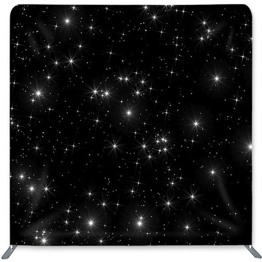 Lofaris Simple Glitter Star Double-Sided Backdrop for Birthday