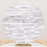 Load image into Gallery viewer, Lofaris Simple Lavender Wood Baby Shower Round Backdrop Decoration