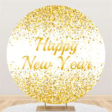 Load image into Gallery viewer, Lofaris Simple Lovely Happy New Year Circle Holiday Backdrop
