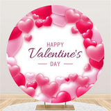 Load image into Gallery viewer, Lofaris Simple Pink Love White Circle Happy Valentines Day