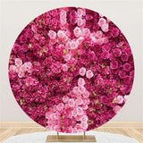 Load image into Gallery viewer, Lofaris Simple Pink Rose Custom Circle Wedding Backdrop Decoration