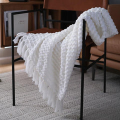 Lofaris Simple Style Knit Woven And Sofa Decorative Blanket