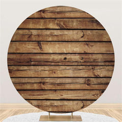 Lofaris Simple Wooden Circle Backdrop For Boys Baby Shower