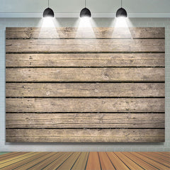 Lofaris Simple Wooden Floor Party Backdrop for Men