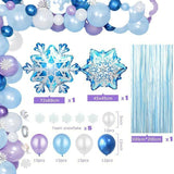 Load image into Gallery viewer, Lofaris Sky Blue 77 Pack Balloon Arch Kit | Winter Chrismas Party Decorations - Purple | White
