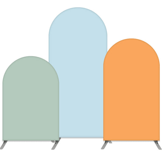 Lofaris Sky Blue Double Sided Party Arch Backdrop Kit