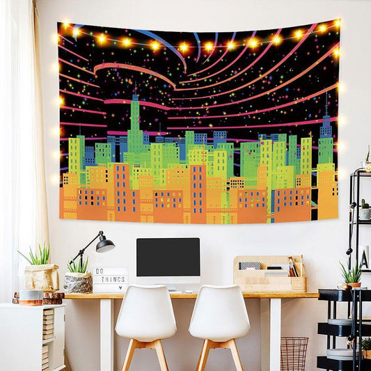 Lofaris Sky Show Novelty Architecture Trippy Custom Tapestry