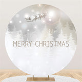 Load image into Gallery viewer, Lofaris Silver Bokeh Merry Chriatmas Backdrop For Party Decro