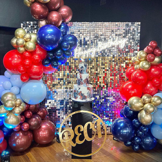 Lofaris Silver Shimmer Wall Panels For Birthday Party Decorations