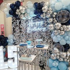 Lofaris Silver Shimmer Wall Panels For Birthday Party Decorations
