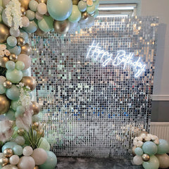 Lofaris Silver Shimmer Wall Panels | Wedding Event Party Decorations
