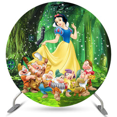 Lofaris Snow White And The Dwarfs Theme Circle Backdrop Kit