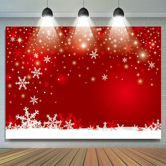 Lofaris Snowflake Red Bokeh Backdrops for Photoshoot