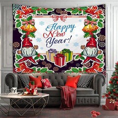Lofaris Snowflake Novelty Merry Christmas Theme Wall Tapestry
