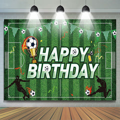 Lofaris Soccer Football Theme Boys Birthday Party Backdrop
