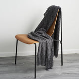 Load image into Gallery viewer, Lofaris Soft Knitted Corrugated Blanket For Autumn And Winter On Sofa Bed