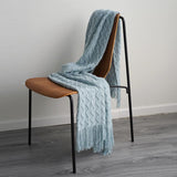 Load image into Gallery viewer, Lofaris Soft Knitted Corrugated Blanket For Autumn And Winter On Sofa Bed