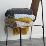 Load image into Gallery viewer, Lofaris Soft Knitted Corrugated Blanket For Autumn And Winter On Sofa Bed