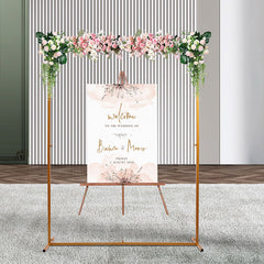 Lofaris Square Frame Metal Flower Arch For Wedding Decoration