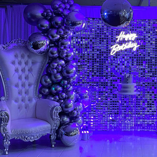 Lofaris Square Sequin Shimmer Wall Backdrop Panels For Party Decor Birthday