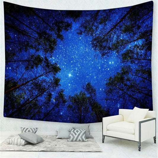 Lofaris Starry Sky Forest Room Dorm Decoration Wall Tapestry