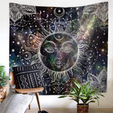 Load image into Gallery viewer, Lofaris Starry Sun Star Bohemian Mandala Moon Wall Tapestry