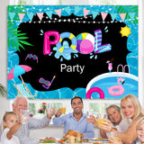 Load image into Gallery viewer, Lofaris Summer Pool Party Photoshoot backdrop Photo Booth Prop