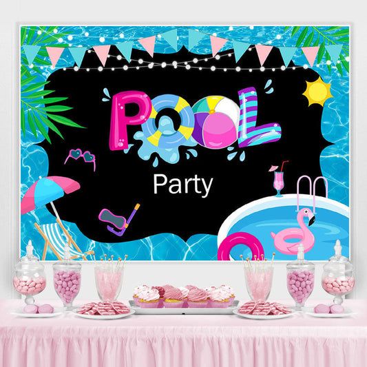 Lofaris Summer Pool Party Photoshoot backdrop Photo Booth Prop