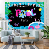 Load image into Gallery viewer, Lofaris Summer Pool Party Photoshoot backdrop Photo Booth Prop