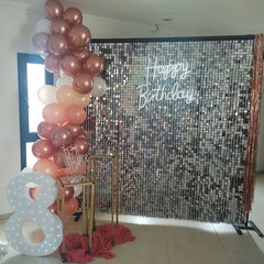 Lofaris Square Shimmer Wall Panels For Birthday Wedding Graduation