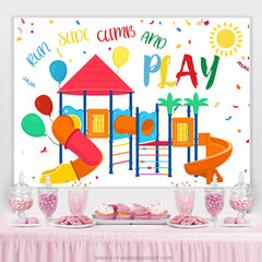 Lofaris Summer Water Park Play Party Backdrop For Adults