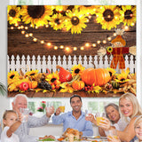Load image into Gallery viewer, Lofaris Sunflower Harvest of Melons and Fruits Fall Backdrop