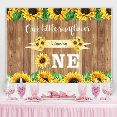 Lofaris Sunflower Is Turning 1st Birthday Backdrop for Party