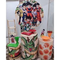 Lofaris Super Saiyan Dragon Ball Cartoon Circle Backdrop Kit