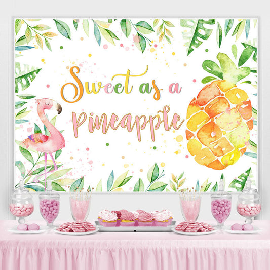 Lofaris Sweet As A Pineapple Backdrop for Baby Shower Party