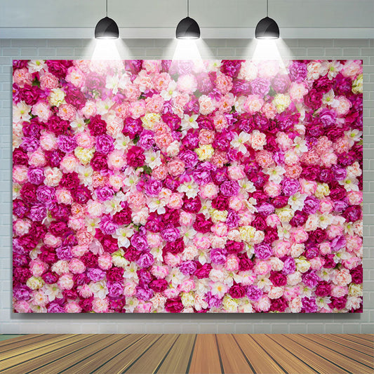 Lofaris Sweet Color Flowers Simple Lovely Wedding Backdrop