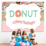 Load image into Gallery viewer, Lofaris Sweet Donut Happy Birthday Party Backdrop For Girl