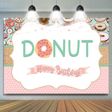 Load image into Gallery viewer, Lofaris Sweet Donut Happy Birthday Party Backdrop For Girl