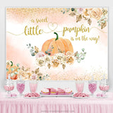 Load image into Gallery viewer, Lofaris Sweet Little Pumpkin Is On The Way Baby Shower Backdrop