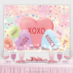 Lofaris Sweet Romance Pink Love Themed Birthday Backdrop