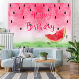 Load image into Gallery viewer, Lofaris Sweet Watermelon Happy Birthday Backdrop Decoration